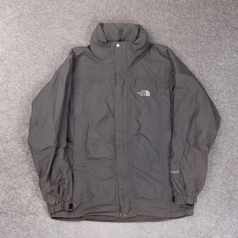 The North Face Hyvent Softshell Large Gray Long Sleeve Full Zip Jacket - Picture 1 of 13
